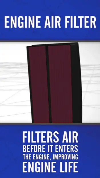 3 D BLUE  Engine Air Filter 01