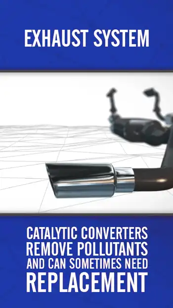 3 D BLUE  Exhaust System 01