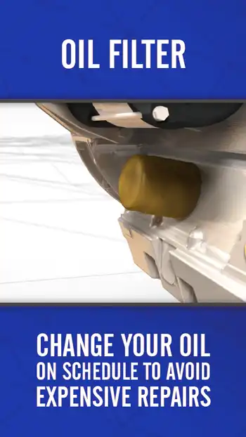 3 D BLUE  Oil Filter 01