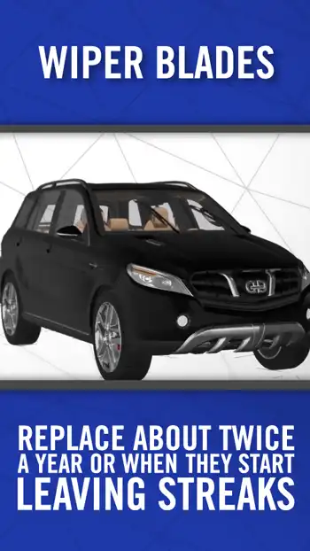 3 D BLUE  Wiper Blades