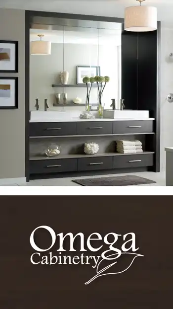 Omega Cabinets  Bathroom Dark Brown