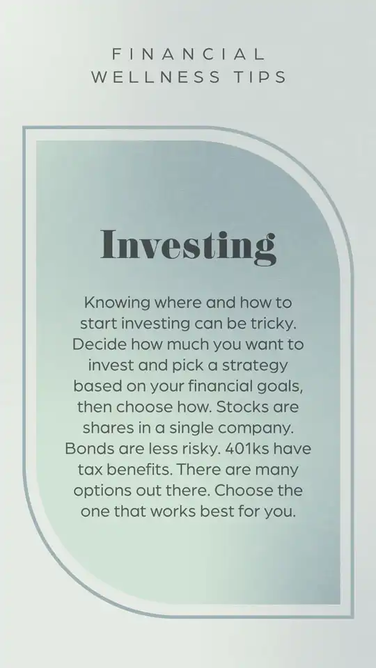 Financial Wellness Tips  Investing