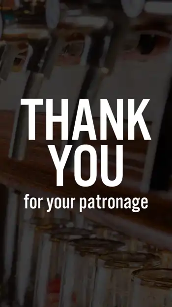 Thanks  Patronage