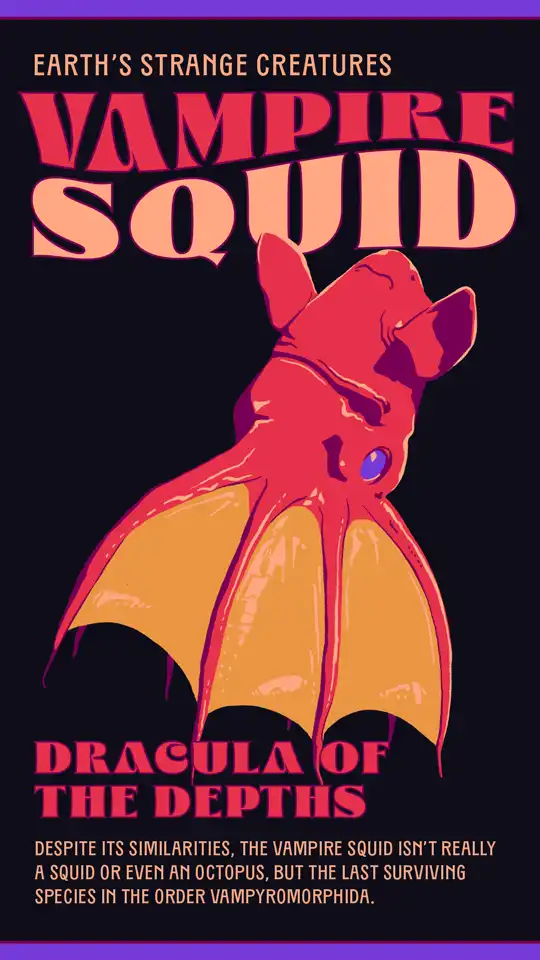 Earths Strange Creatures  Vampire Squid