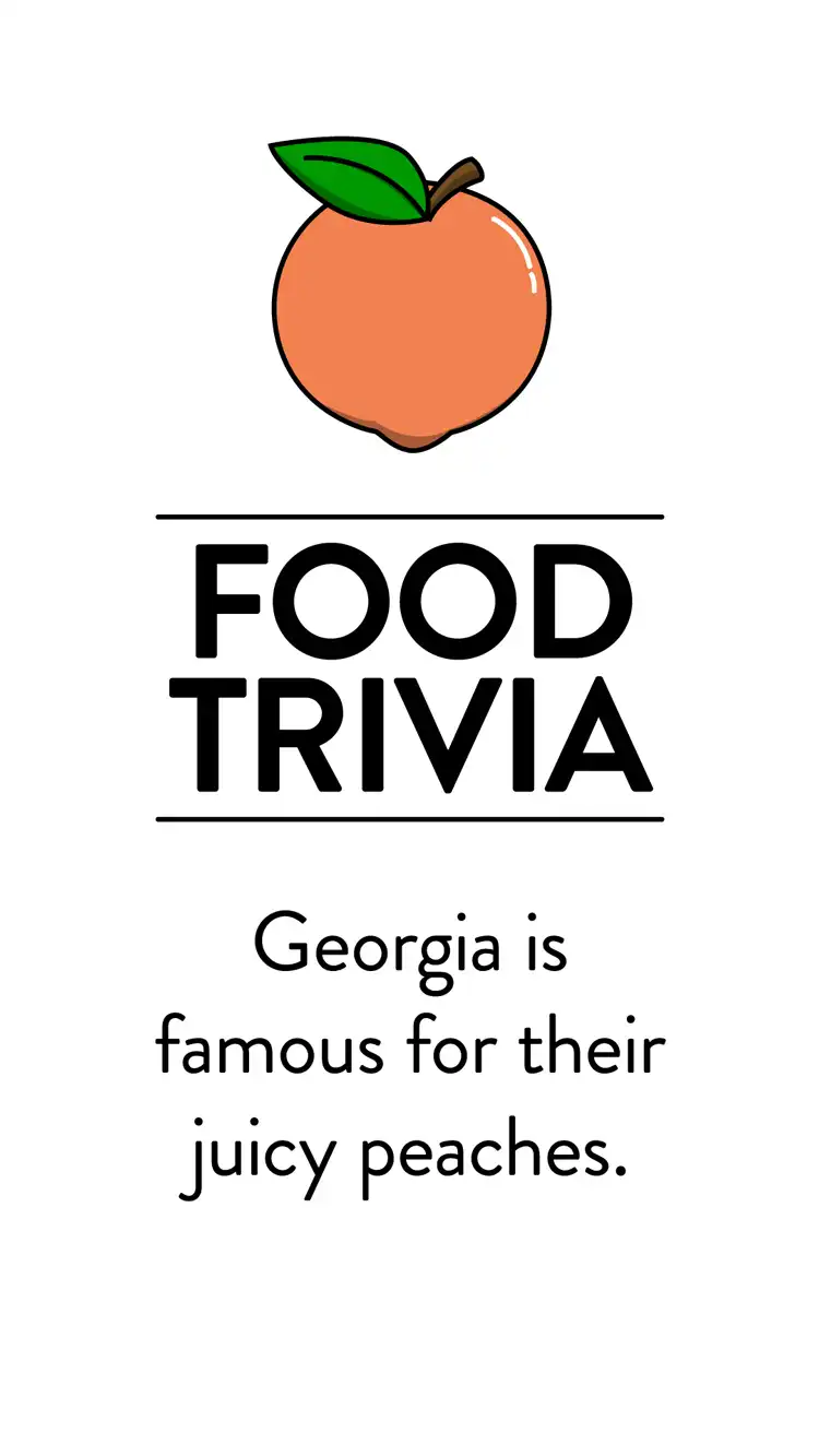 Food Trivia  Georgia Peach
