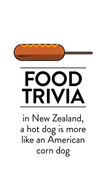 Food Trivia  Hot Dogs Corn Dog