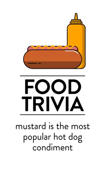 Food Trivia  Hot Dogs Mustard