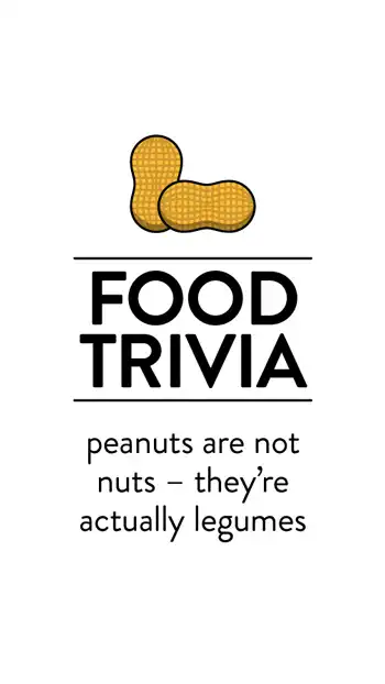 Food Trivia  Peanuts Lugumes