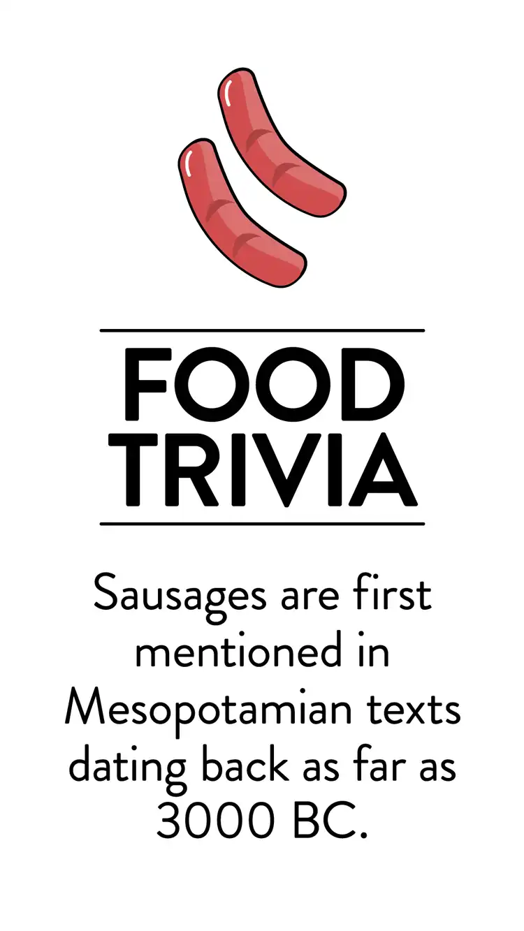 Food Trivia  Sausage History