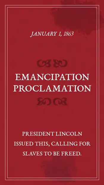 History Trivia  Emancipation Proclamation