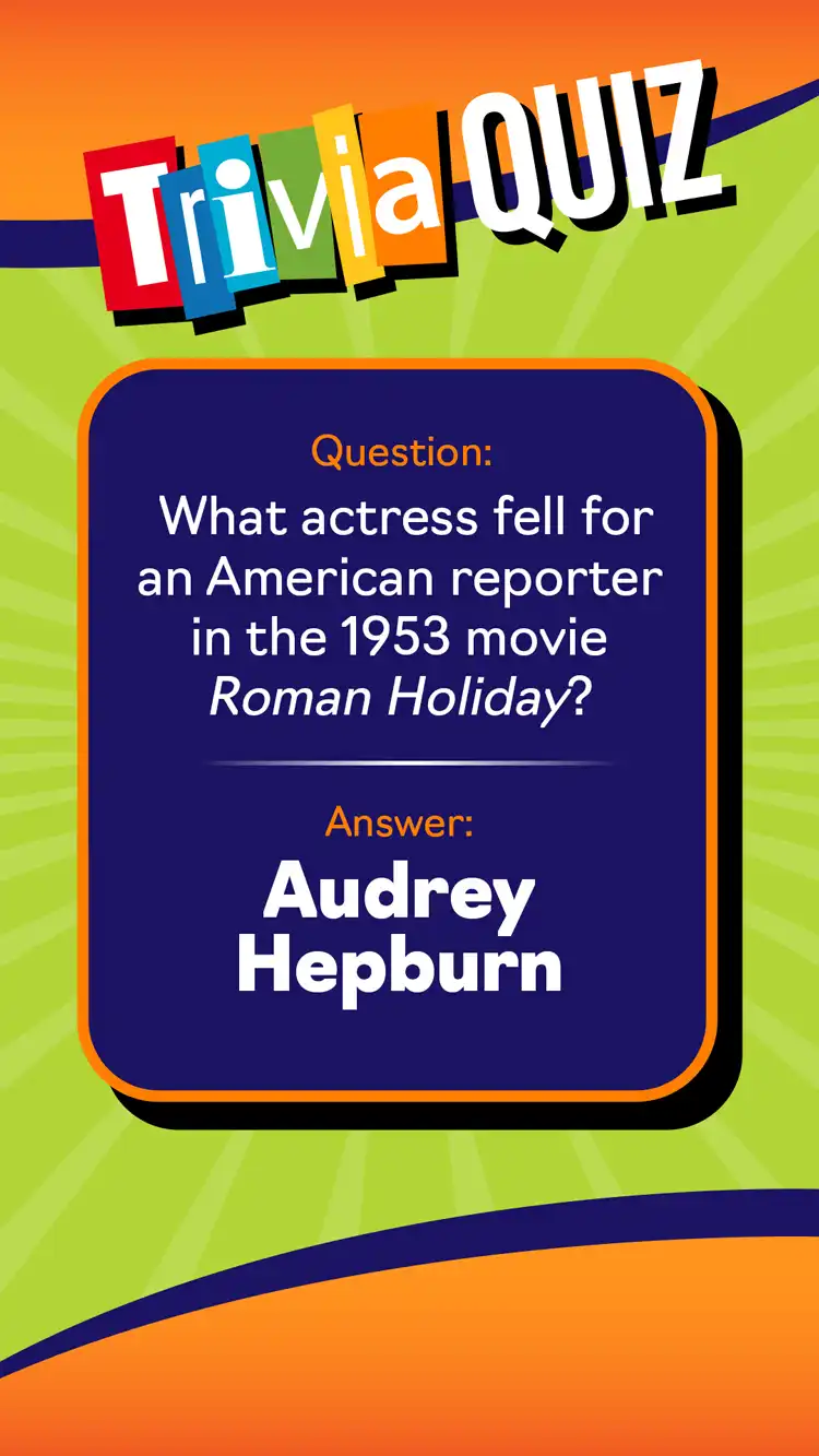 Trivia Quiz  Audrey Hepburn