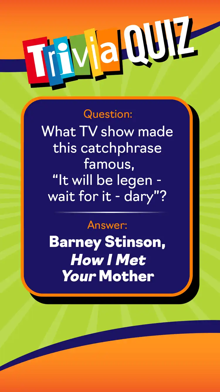 Trivia Quiz  Barney Stinson