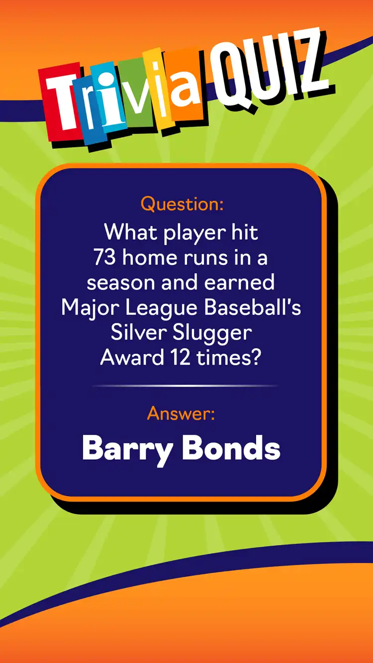 Trivia Quiz  Barry Bonds