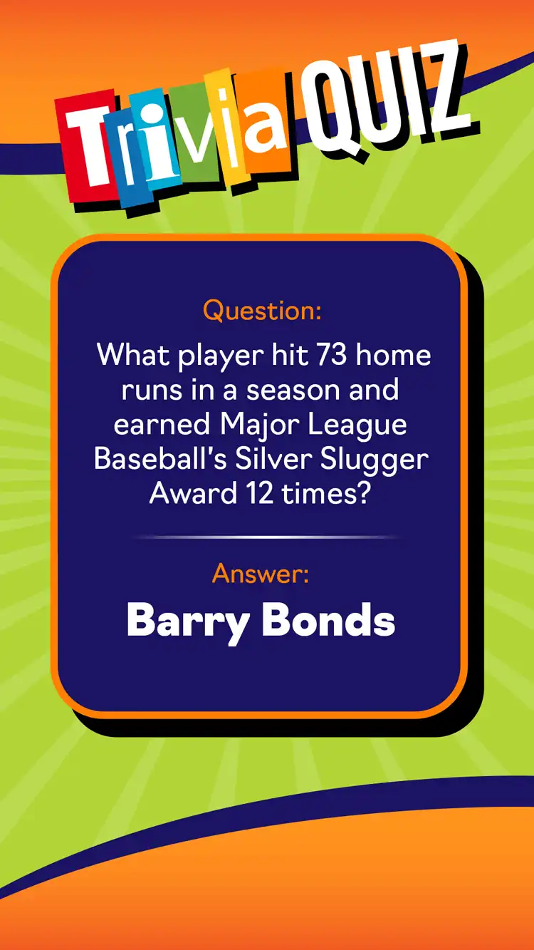 Trivia Quiz  Barry Bonds