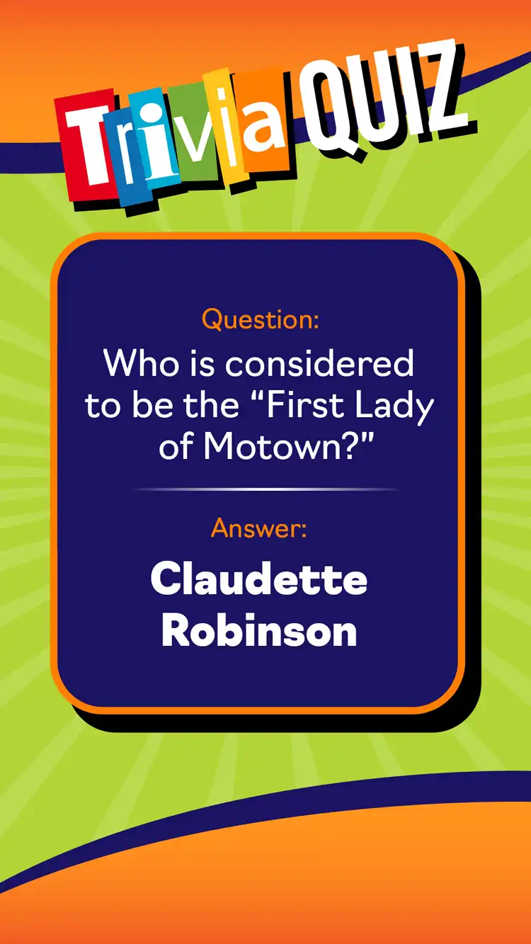 Trivia Quiz  Claudette Robinson
