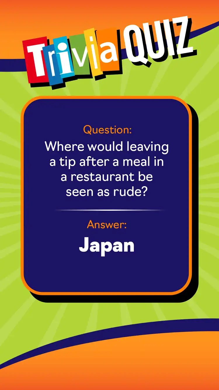 Trivia Quiz  Dont Leave Tips