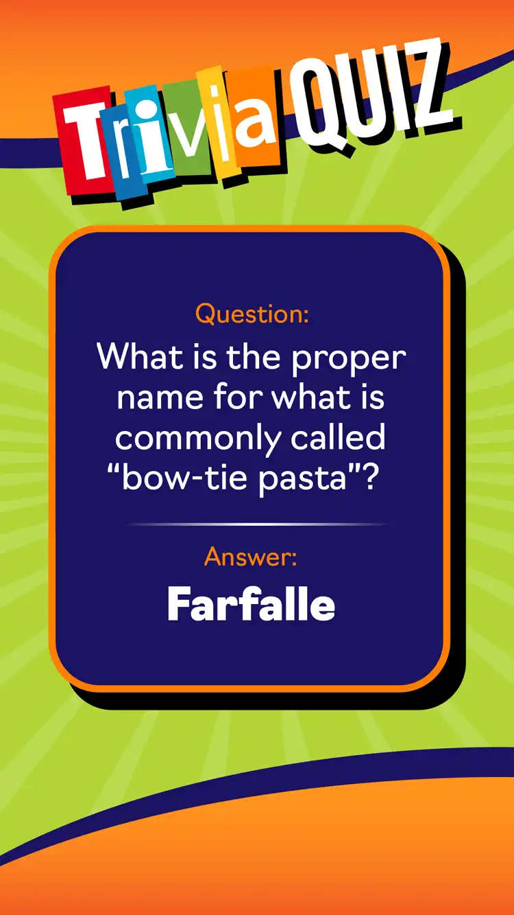 Trivia Quiz  Farfalle