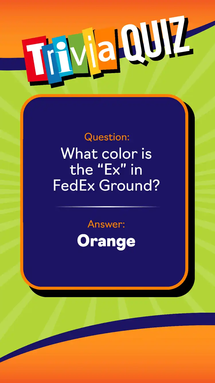 Trivia Quiz  Fed Ex