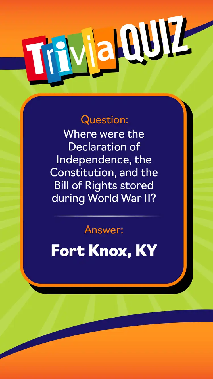 Trivia Quiz  Ft Knox