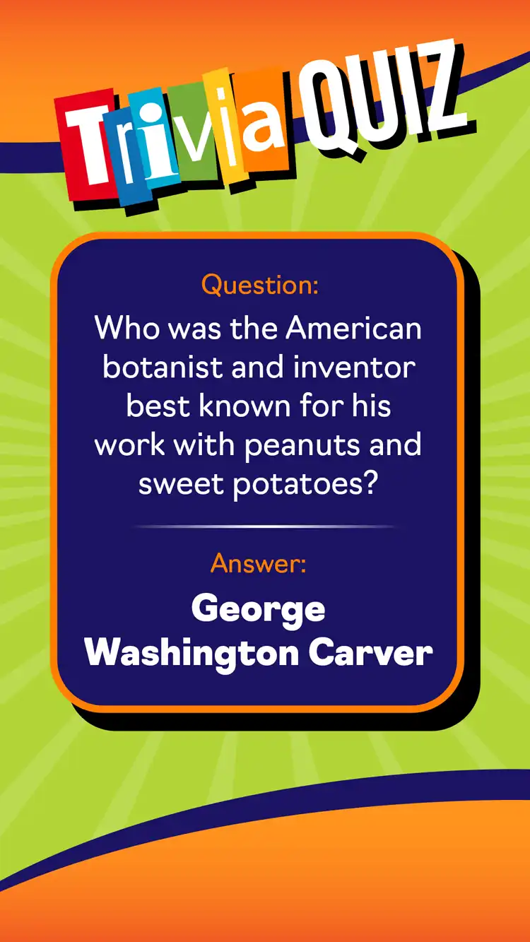 Trivia Quiz  George W Carver