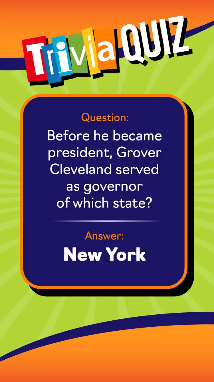Trivia Quiz  Grover Cleveland