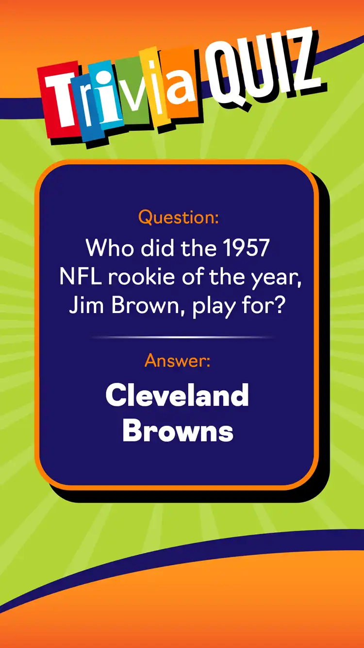 Trivia Quiz  Jim Brown