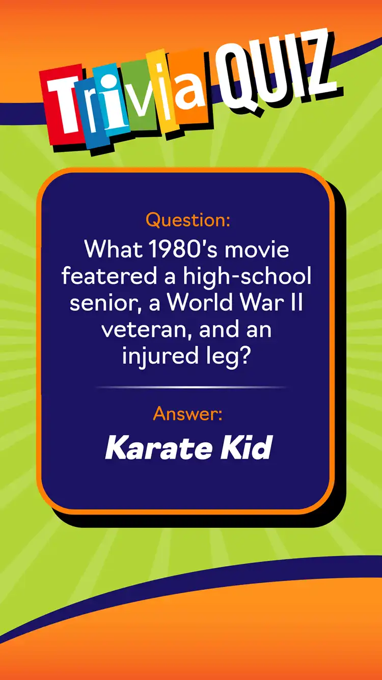 Trivia Quiz  Karate Kid