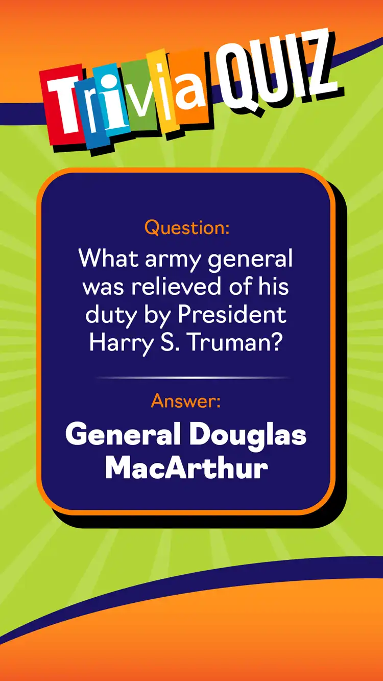 Trivia Quiz  Mac Arthur