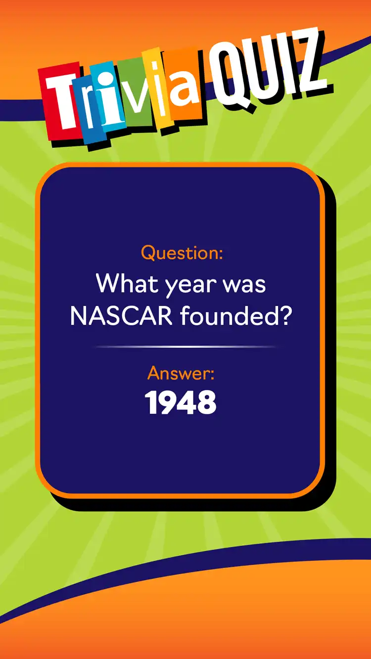 Trivia Quiz  Nascar