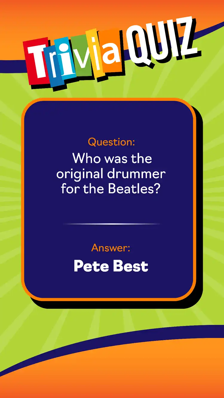 Trivia Quiz  Pete Best
