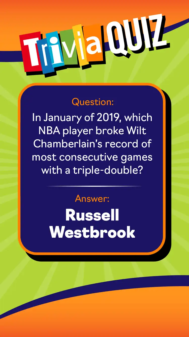 Trivia Quiz  Russell Westbrook