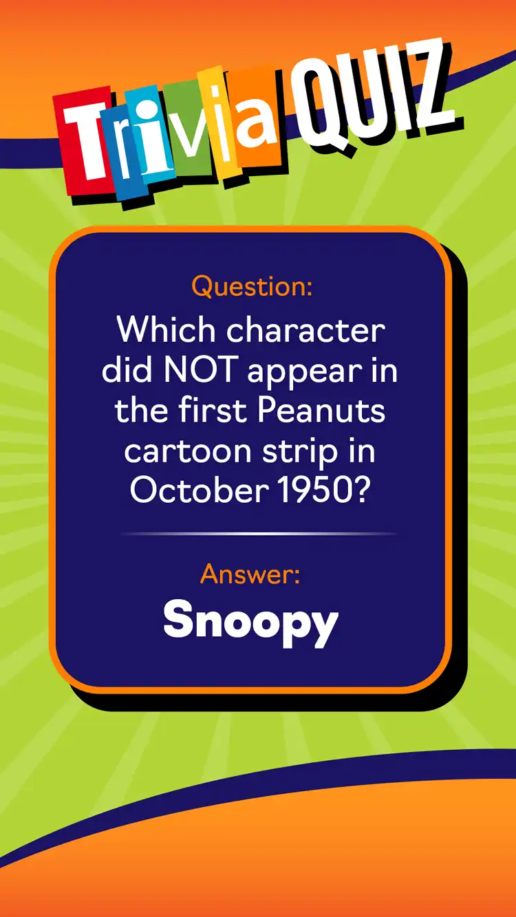 Trivia Quiz  Snoopy