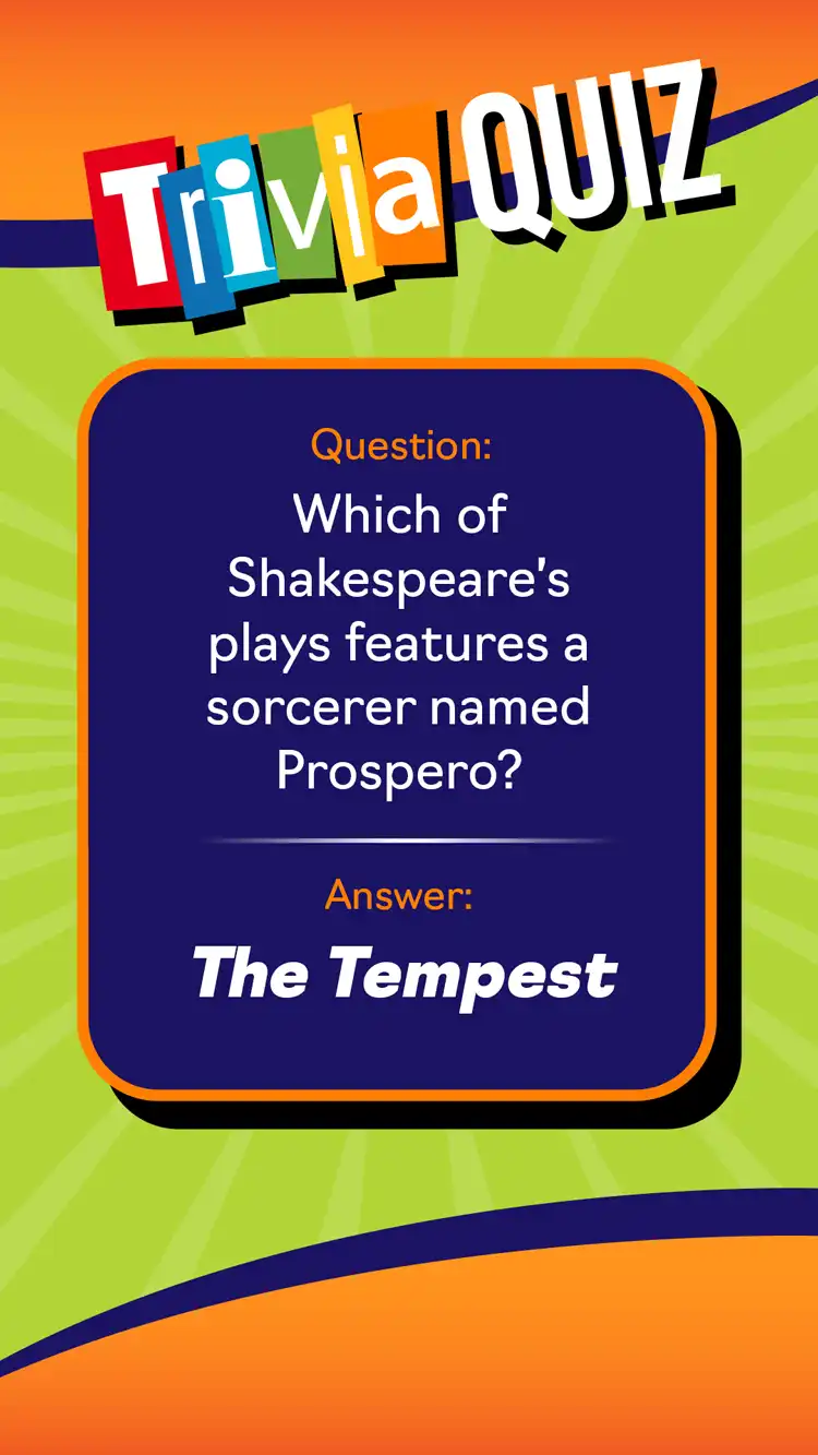 Trivia Quiz  The Tempest