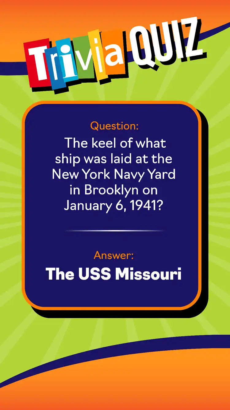 Trivia Quiz USS Missouri