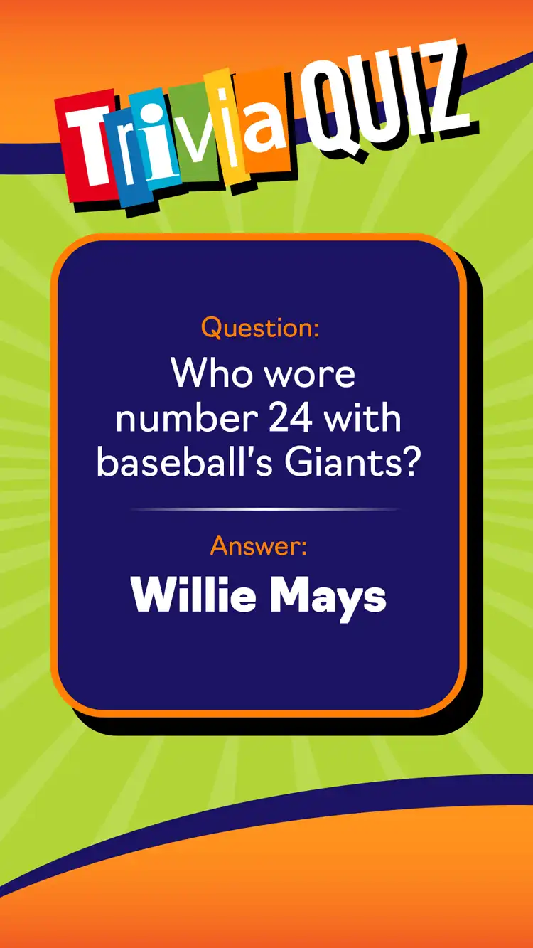 Trivia Quiz  Willie Mays