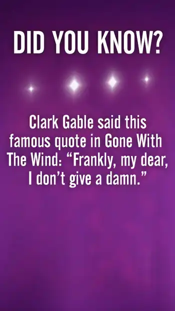 Trivia  Gone With The Wind