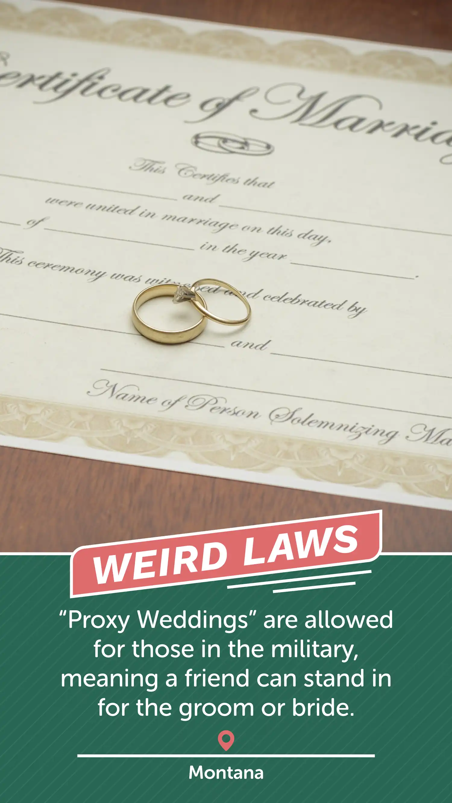 Weird Laws MT Proxy Wed