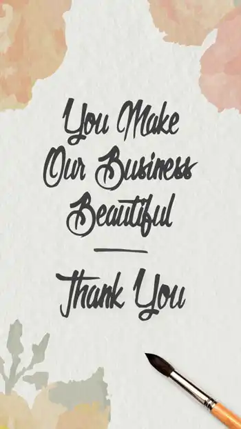 Watercolor Thank You