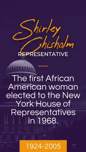 Black History  Shirley Chisholm