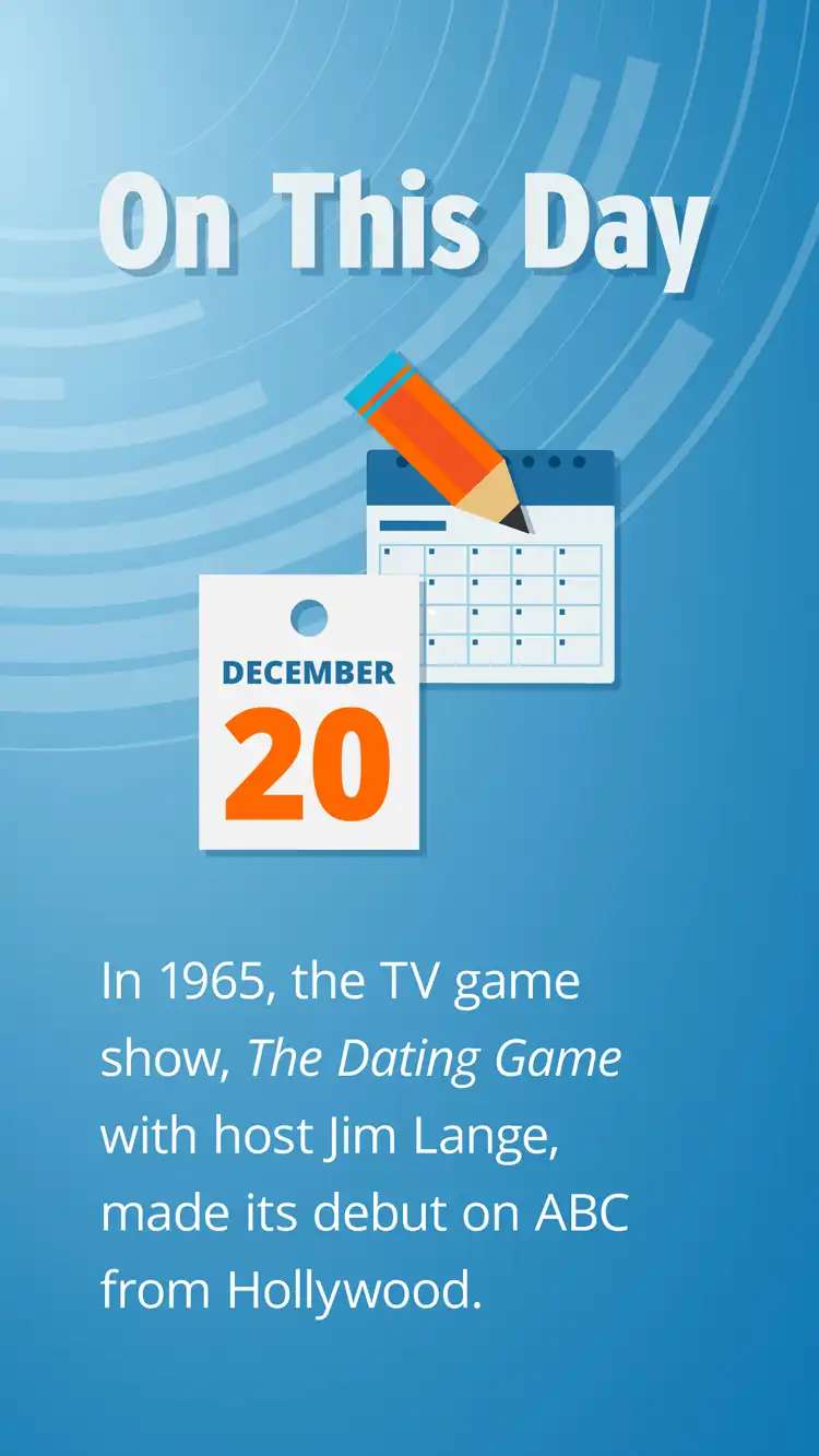 On This Day  Dec 20  Dating Game