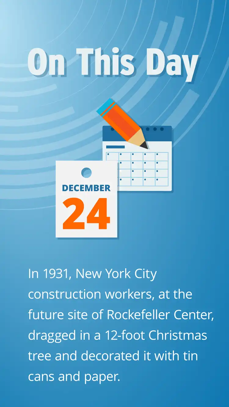 On This Day  Dec 24  Rockefeller Center