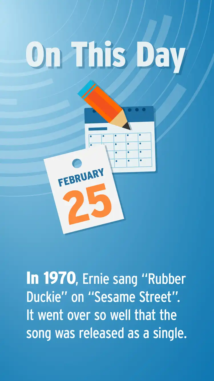 On This Day  Feb 25  Rubber Duckie