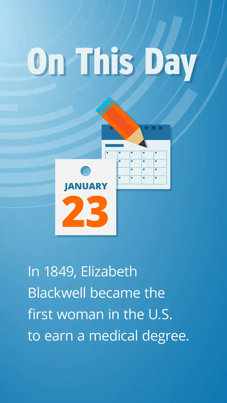 On This Day  Jan 23  Elizabeth Blackwell