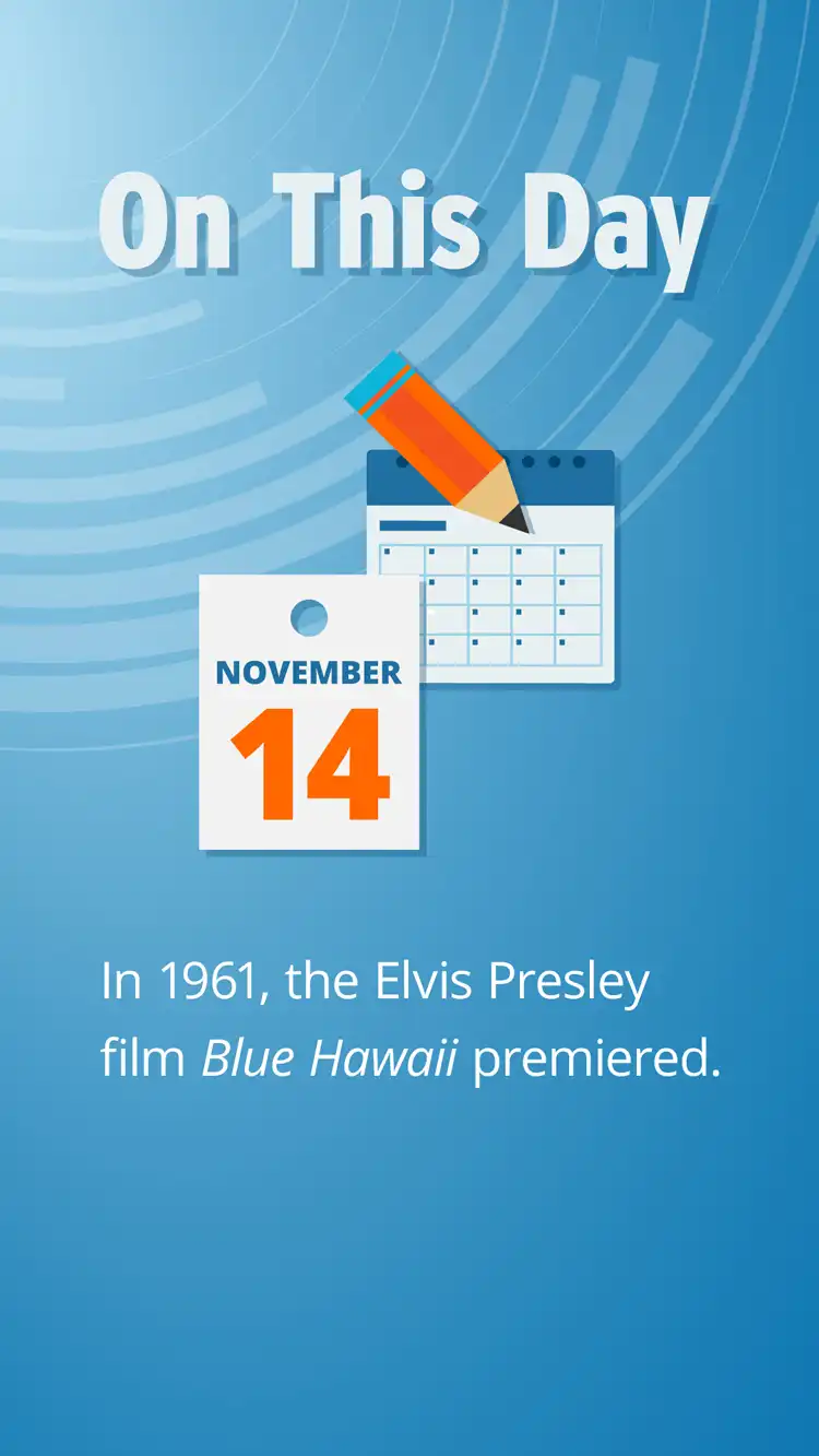 On This Day  Nov 14  Blue Hawaii