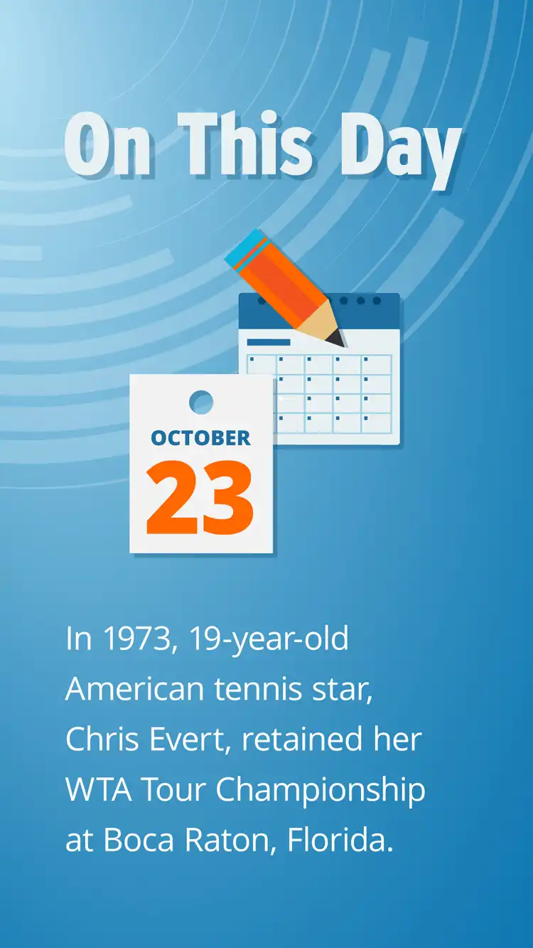 On This Day  Oct 23  Chris Evert