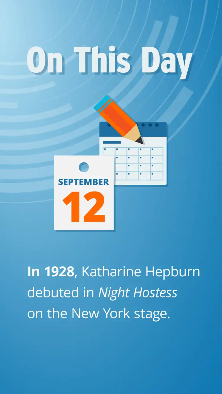 On This Day  Sept 12  Katharine Hepburn