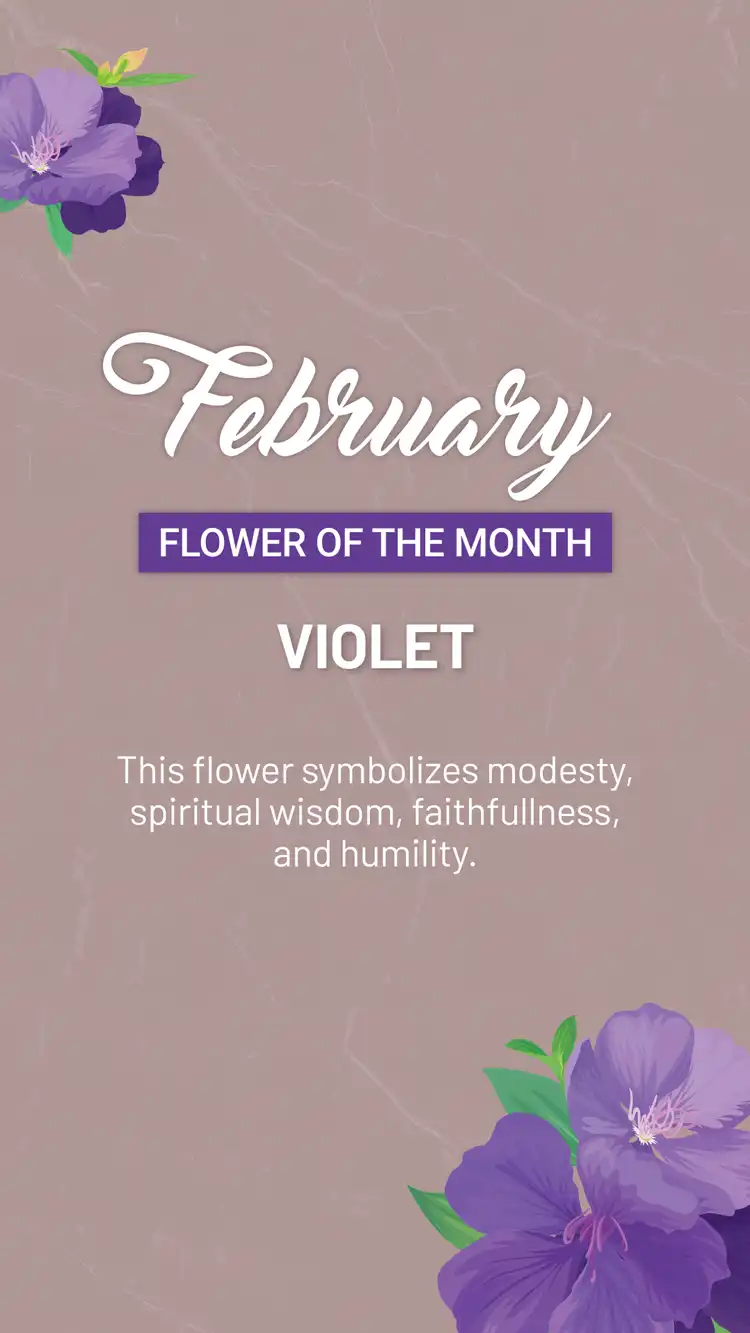 Flower Of The Month  February