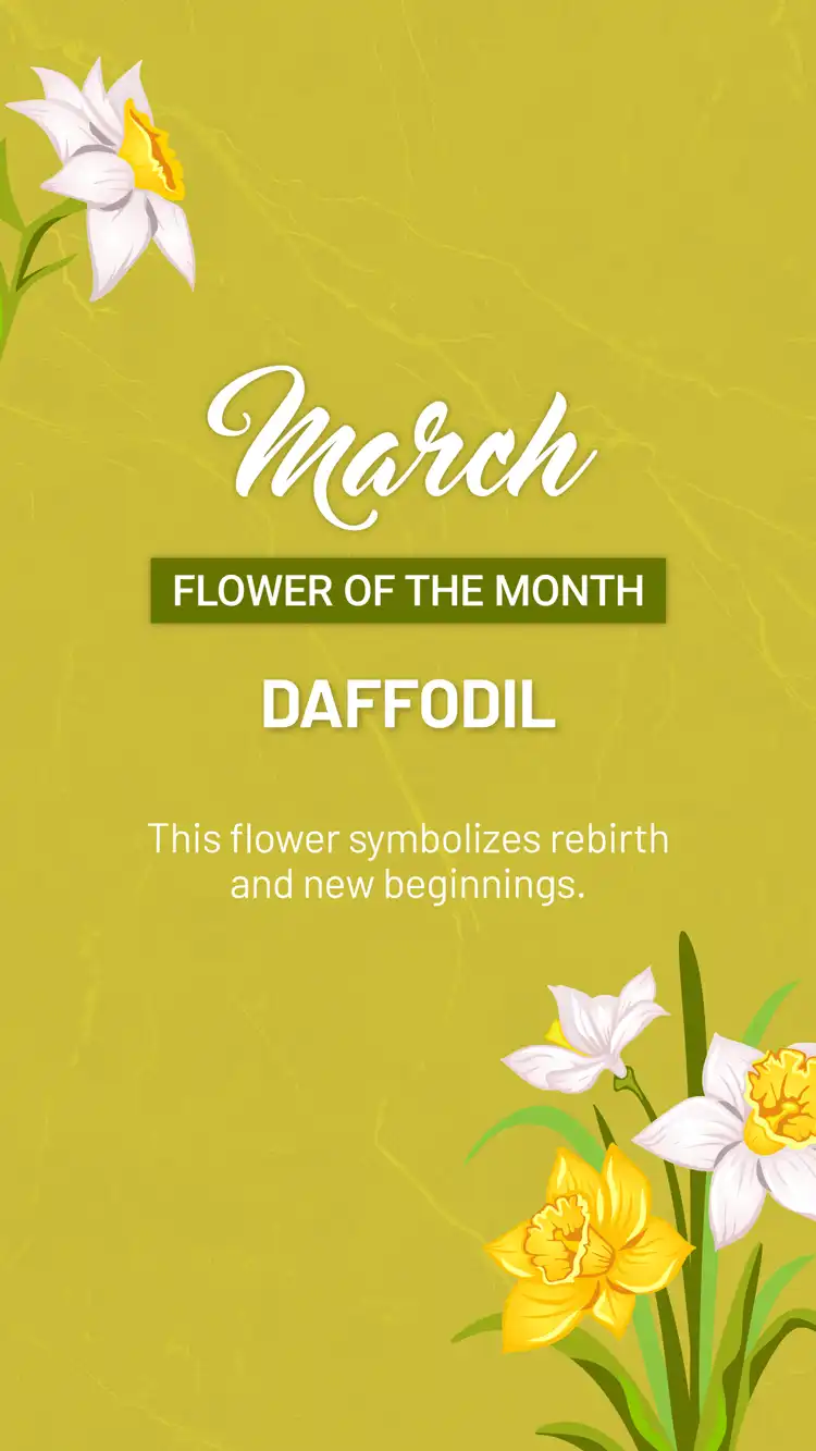 Flower Of The Month  March