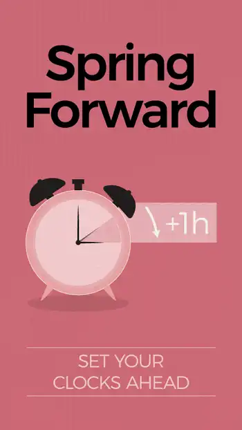 Spring Forward Clock