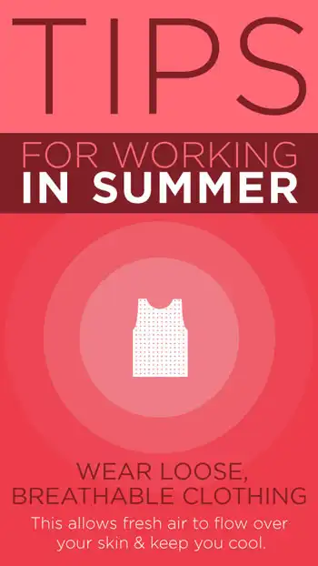 Tip  Summer Sun Safety  Loose Clothing